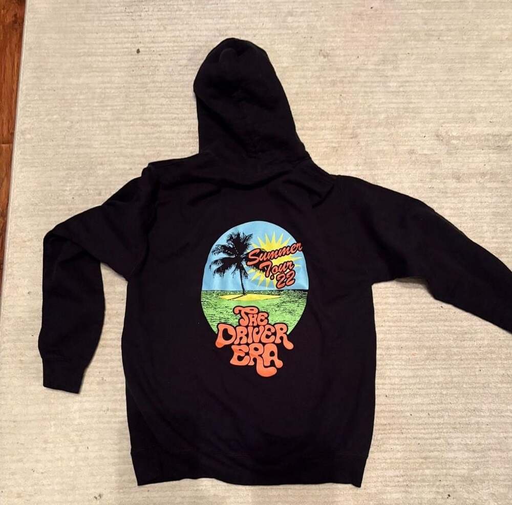 Gildan The Driver Era Summer Tour 22 Hoodie Size M Black